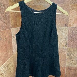 WHBM Women’s Black Textured Blouse